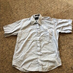Casual Light Blue Button Down Shirt for Men